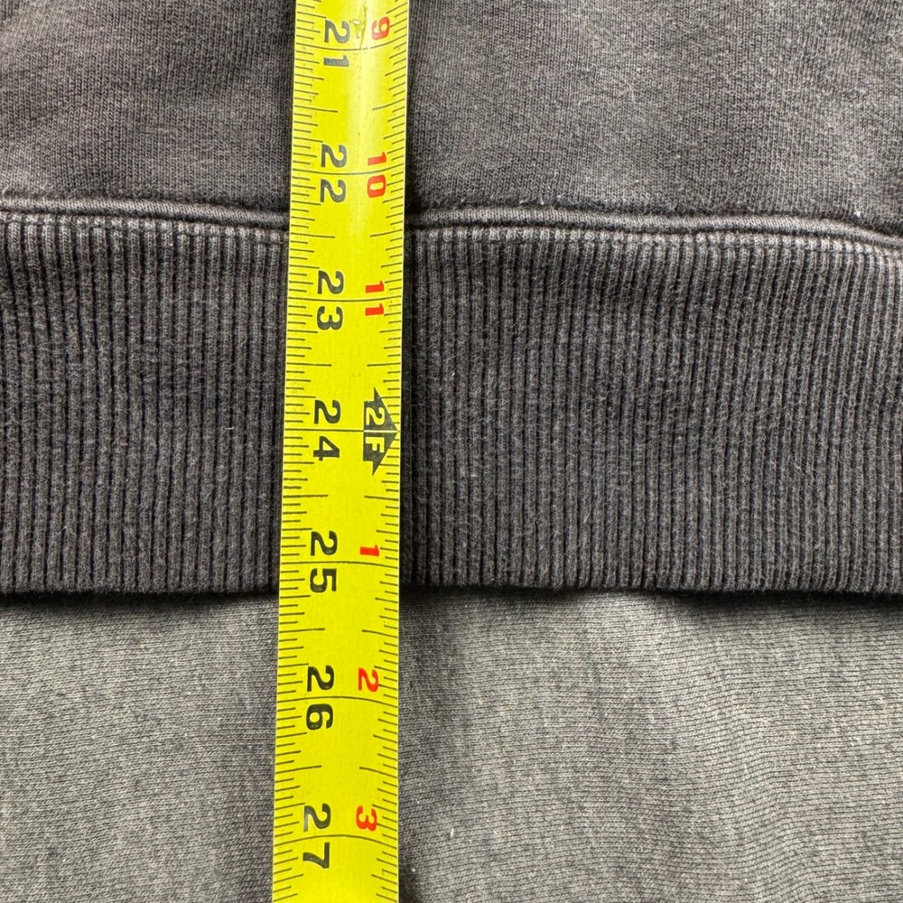 The North Face Mens Faded Black Pullover Hoodie Logo Fleece Sweatshirt Medium - Picture 5 of 8
